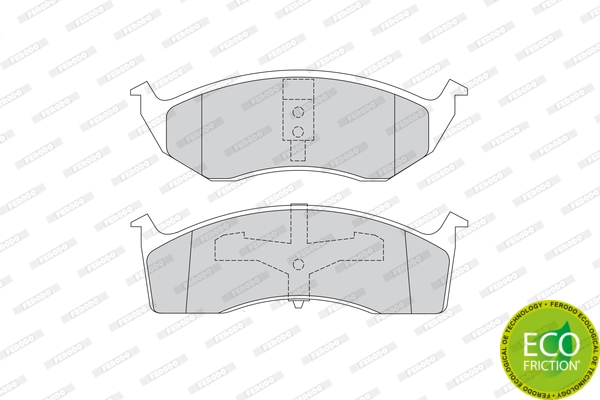 Brake Pad Set, disc brake PREMIER ECO FRICTION FDB1098