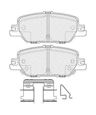 Brake Pad Set, disc brake PREMIER ECO FRICTION FDB4961
