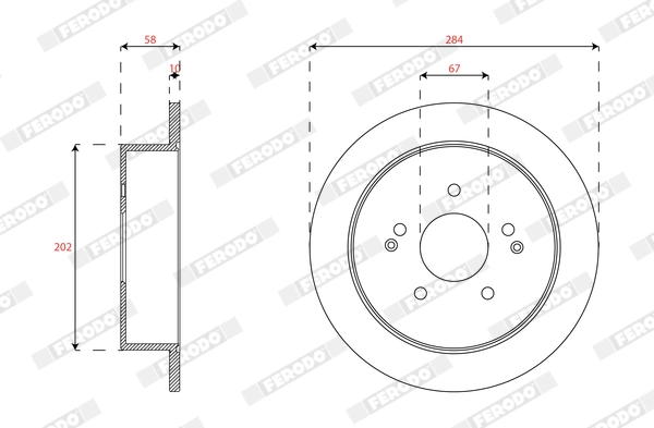 Brake Disc PREMIER DDF1992C