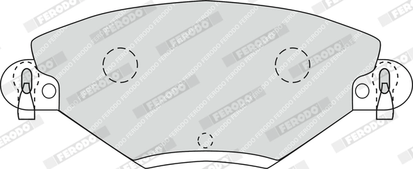 Brake Pad Set, disc brake PREMIER ECO FRICTION FDB1411