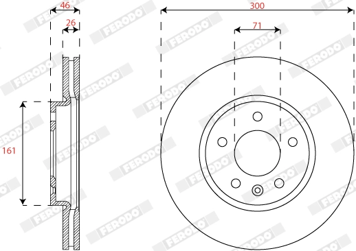 Brake Disc PREMIER DDF2811C