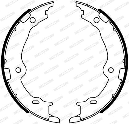 Brake Shoe Set, parking brake PREMIER FSB4123