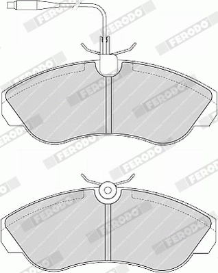 Brake Pad Set, disc brake PREMIER ECO FRICTION FVR968