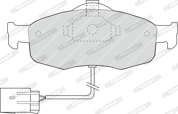 FERODO FDB766 Brake Pad Set, disc brake