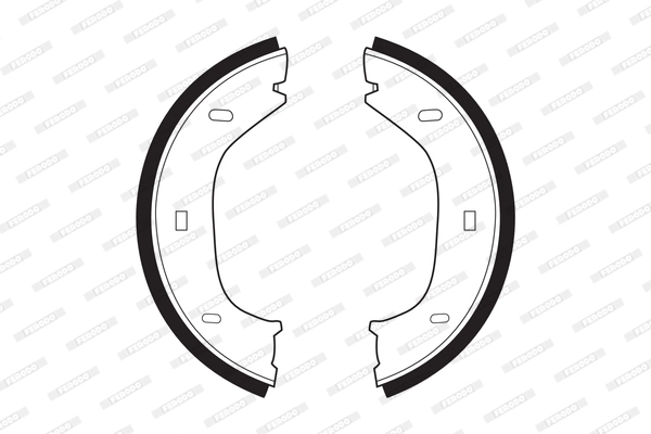Brake Shoe Set, parking brake PREMIER FSB92