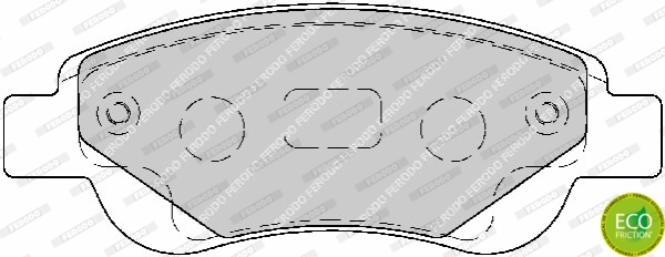 Brake Pad Set, disc brake PREMIER ECO FRICTION FDB1790