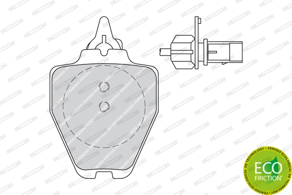 Brake Pad Set, disc brake PREMIER ECO FRICTION FDB1709