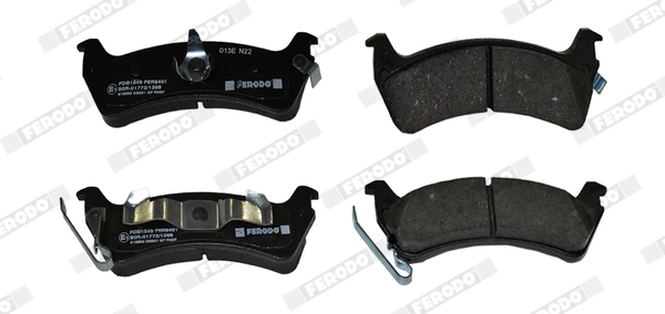 Brake Pad Set, disc brake PREMIER FDB1549