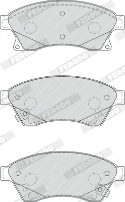 Brake Pad Set, disc brake PREMIER ECO FRICTION FDB4262