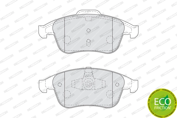 Brake Pad Set, disc brake PREMIER ECO FRICTION FDB4068