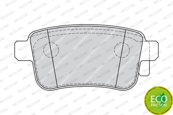 Brake Pad Set, disc brake PREMIER ECO FRICTION FDB4186