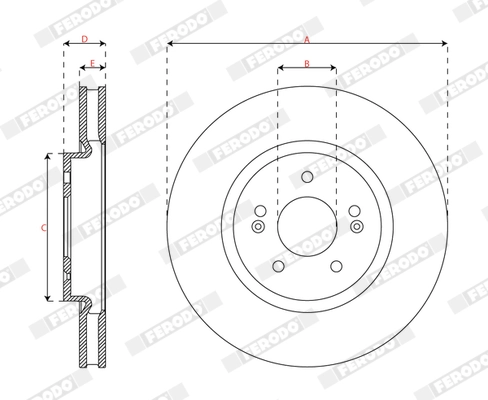 Brake Disc PREMIER DDF3102C-1