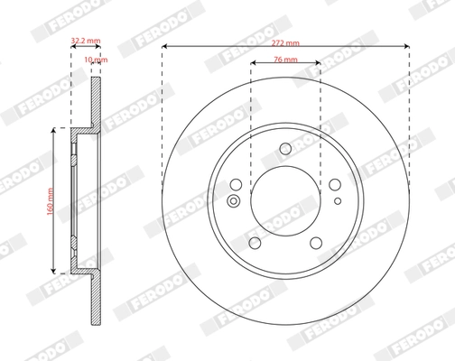 Brake Disc PREMIER DDF2983C