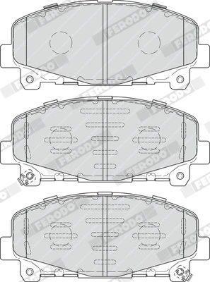 Brake Pad Set, disc brake PREMIER ECO FRICTION FDB4270