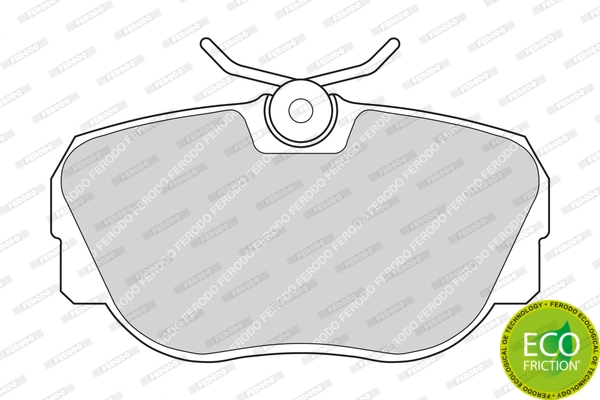 Brake Pad Set, disc brake PREMIER ECO FRICTION FDB660