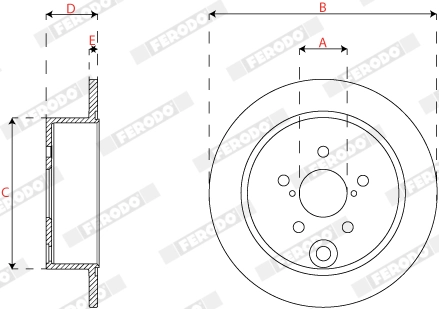 Brake Disc PREMIER DDF2560C