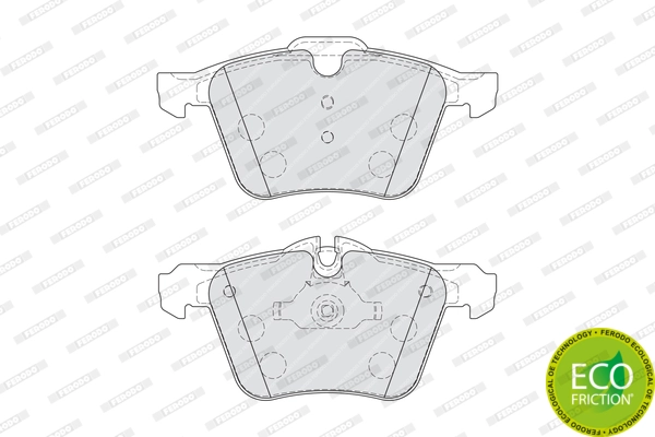 Brake Pad Set, disc brake PREMIER ECO FRICTION FDB4108