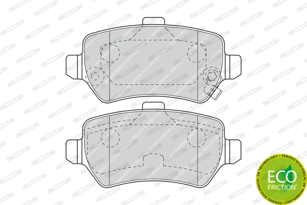 Brake Pad Set, disc brake PREMIER ECO FRICTION FDB1521