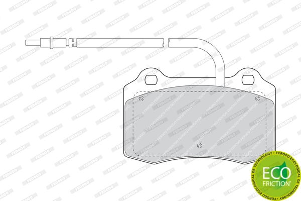 Brake Pad Set, disc brake PREMIER ECO FRICTION FDB1379