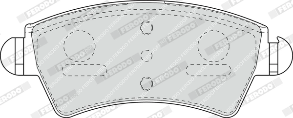 Brake Pad Set, disc brake PREMIER ECO FRICTION FDB1599
