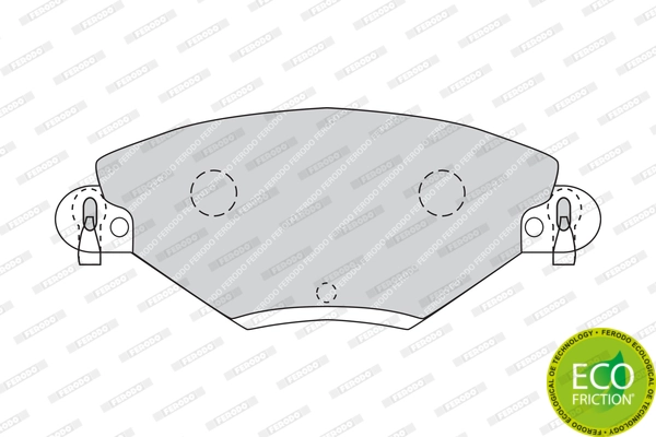 Brake Pad Set, disc brake PREMIER ECO FRICTION FDB1411