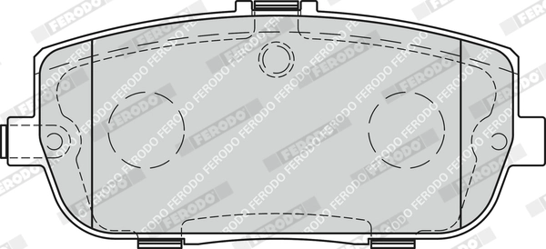 Brake Pad Set, disc brake PREMIER ECO FRICTION FDB1894