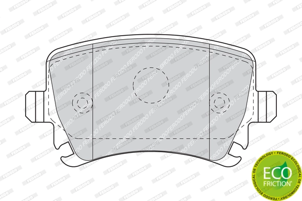 Brake Pad Set, disc brake PREMIER ECO FRICTION FDB1636