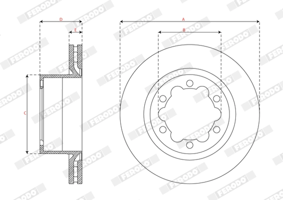 Brake Disc PREMIER DDF3106C-1