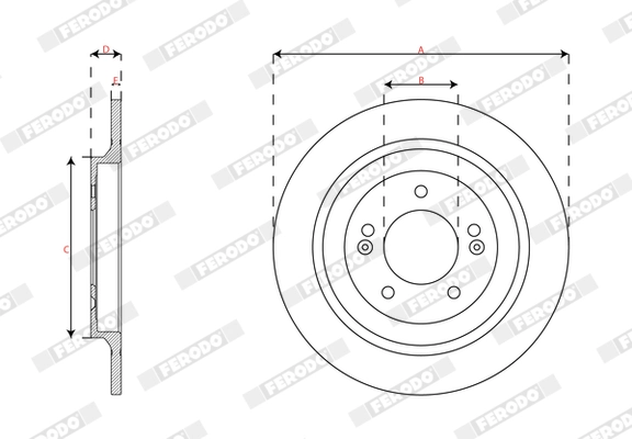 Brake Disc PREMIER DDF2787C
