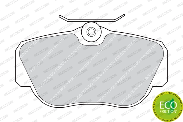 Brake Pad Set, disc brake PREMIER ECO FRICTION FDB669