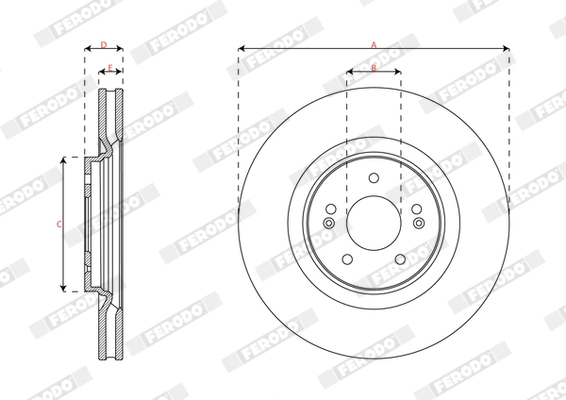 Brake Disc DDF3171C-1