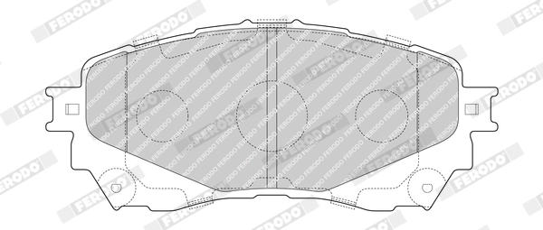 Brake Pad Set, disc brake PREMIER ECO FRICTION FDB4891
