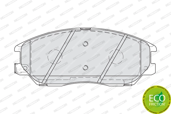 Brake Pad Set, disc brake PREMIER ECO FRICTION FDB1999