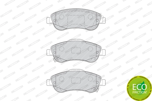 Brake Pad Set, disc brake PREMIER ECO FRICTION FDB4228
