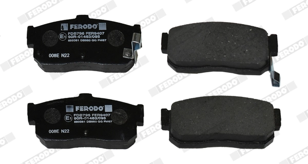Brake Pad Set, disc brake PREMIER ECO FRICTION FDB796