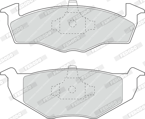Brake Pad Set, disc brake PREMIER ECO FRICTION FDB1054