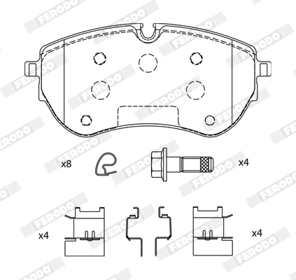 Brake Pad Set, disc brake PREMIER ECO FRICTION FDB5279