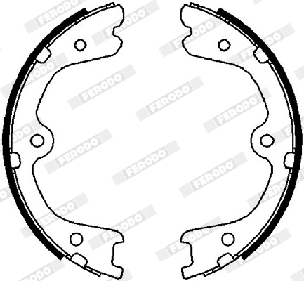 Brake Shoe Set, parking brake PREMIER FSB4030
