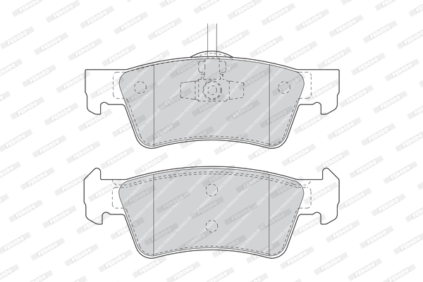 Brake Pad Set, disc brake PREMIER FDB1460
