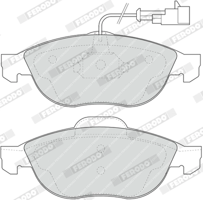 Brake Pad Set, disc brake PREMIER ECO FRICTION FDB1134