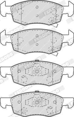 Brake Pad Set, disc brake PREMIER ECO FRICTION FDB4866