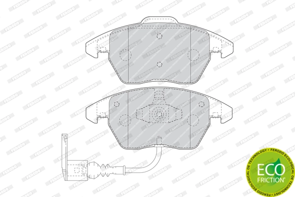 FERODO FDB1641 Brake Pad Set, disc brake