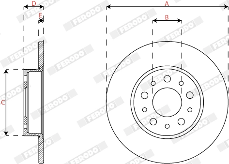 Brake Disc PREMIER DDF2777C