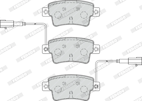 FERODO FDB4325 Brake Pad Set, disc brake