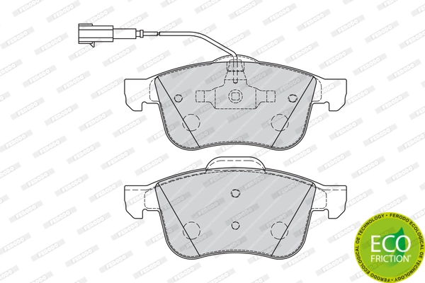 Brake Pad Set, disc brake PREMIER ECO FRICTION FDB1805