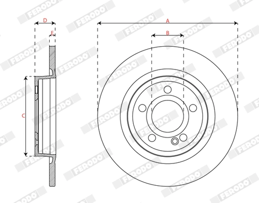 Brake Disc PREMIER DDF3031C