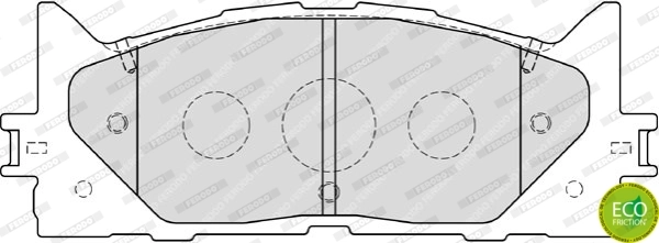 Brake Pad Set, disc brake PREMIER ECO FRICTION FDB1991