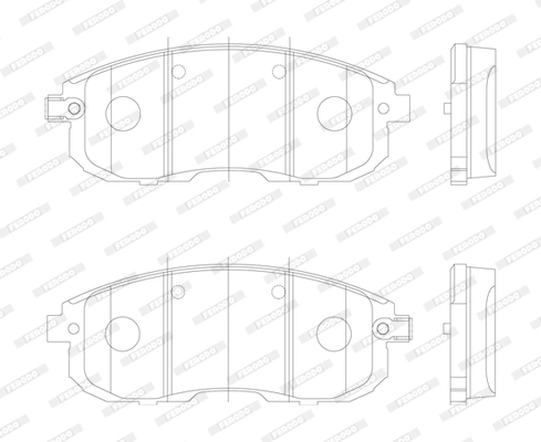 Brake Pad Set, disc brake PREMIER ECO FRICTION FDB4148