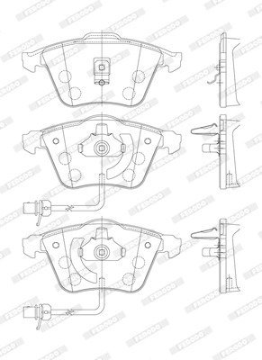 Brake Pad Set, disc brake PREMIER ECO FRICTION FDB1407