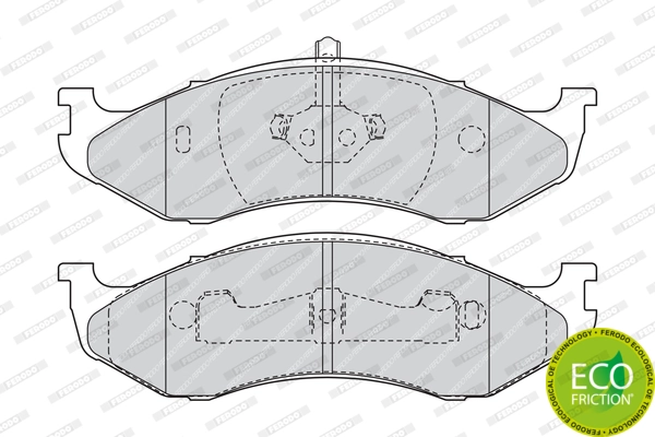 Brake Pad Set, disc brake PREMIER ECO FRICTION FDB1267